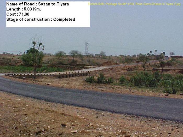 District-Sidhi, Package No-MP 4104, Road Name-Shasan to Tiyara 2